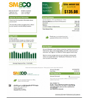 Utility Statement, SMECO